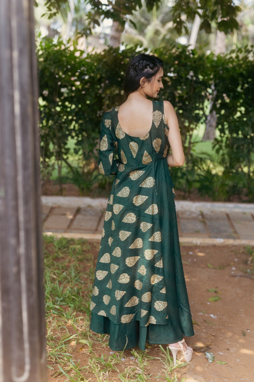 Erisha - Green Wrap Dress