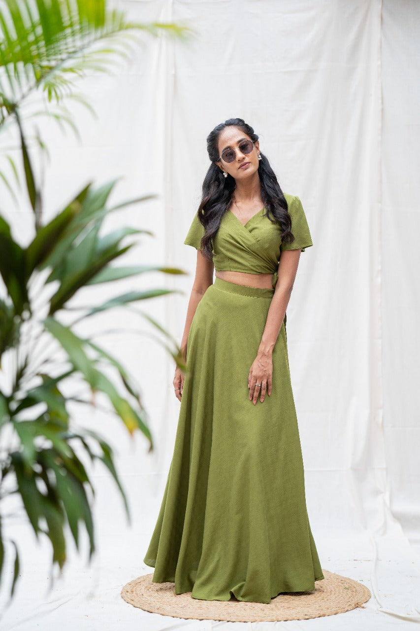 Mouna - Kiwi Green | Radhey's Couture – Radheys