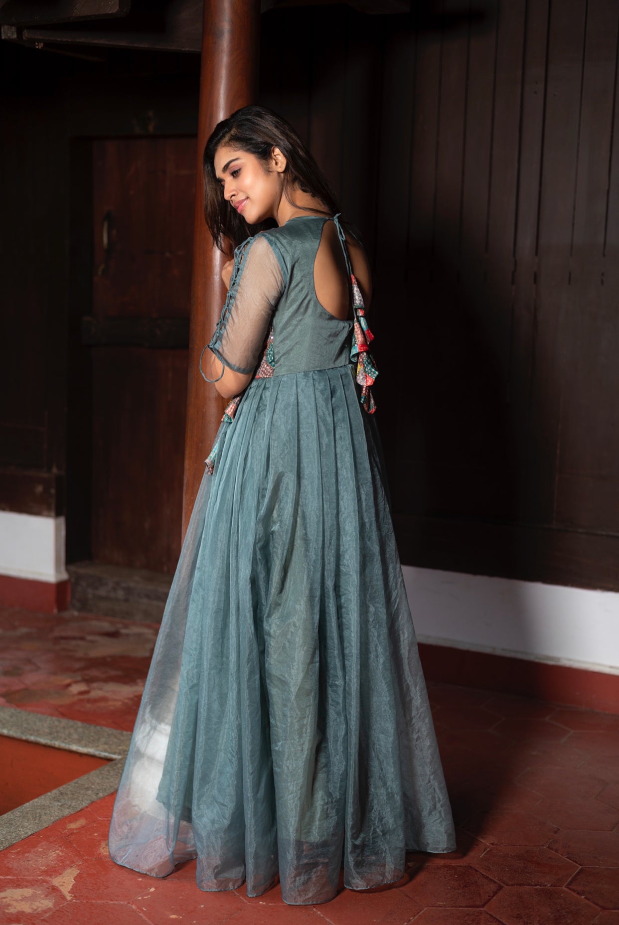 FELIZ THE DESIGNER STUDIO Kids Girl's Sleeveless Full Length Cotton Silk Gown  Dresses (_1-2 Years_Royal Blue_) : Amazon.in: Fashion